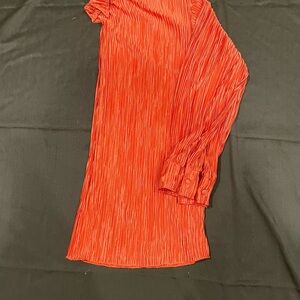 Others Follow Vibrant Orange Blouse